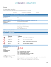 Deca SDS - SE